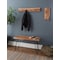 Alaterre Furniture Hairpin Natural Live Edge Wood with Metal 36" Bench, Natural AWDD0320 - alternate 6